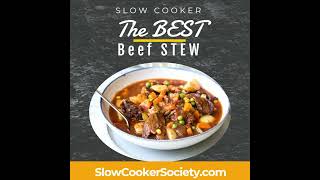 The Best Slow Cooker Beef Stew Recipe  How to Make a Crock Pot Beef Stew the Easy Way [upl. by Aener365]