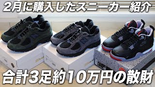 【スニーカー】10万円の散財！2月に購入したスニーカー全部紹介！ [upl. by Komsa]