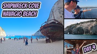 Shipwreck  Smugglers Cove  Navagio Beach  Zakynthos  Zante  Day 4 [upl. by Mazman]