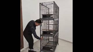 MBS Bird Cages Heavy duty Stackable Towers birdlovers pets birdcages birdcare birds petcare [upl. by Weinshienk]