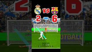 Real Madrid VS Barcelona Penalty Shootout Challenges🤯💥efootball football foryou fifa cr7 bd [upl. by Aisilef862]