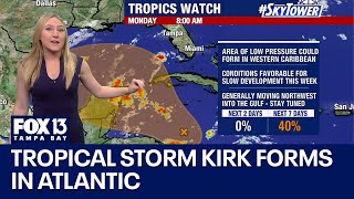 Tropical disturbance to bring rain to Florida on heels of Hurricane Helene [upl. by Solrak584]