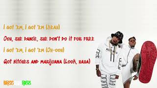 Chris Brown amp Tyga  Bitches N Marijuana feat ScHoolboy Q LYRIC VIDEO [upl. by Dnumde60]