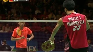 Lin Dan v THidayat MS QF Yonex All England Open Badminton Champ 2012 [upl. by Adnanref221]