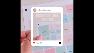 Tabs Bonitos para Agendas [upl. by Agretha39]