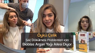 Saç dökülmesine karşı Öykü Çelik bitkisel Bioblas Botanic Oils Argan Yağı Serisini öneriyor [upl. by Eirlav]