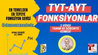 Fonksiyonlar 2 Tanım ve Görüntü Kümesi PDF Açıklamalarda [upl. by Ezar]