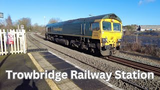 A Visit to Trowbridge Railway Station Wiltshire Railway [upl. by Rubel819]