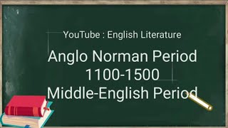 History of English literatureAnglo Norman periodMiddle English period englisliterature [upl. by Marius]