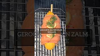 gerookte zalm bacon rollade op de kamado [upl. by Nylicaj]