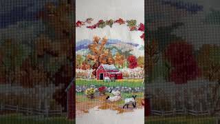 bucilla autumnonthefarm crossstitchaddict crossstitch [upl. by Small]