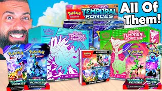 I Opened EVERY New Temporal Forces Pokemon Product [upl. by Itsirc]