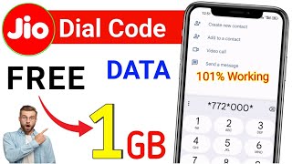 Jio 1GB Free Data Code 2024  Jio Sim Me Free Data Kaise Le  Jio Free Data Offer Today [upl. by Akselav487]