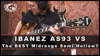 Ibanez AS93 Violin Sunburst  The Best Midrange Semi Hollow [upl. by Aiht]