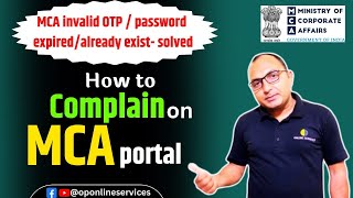 how to raise ticket on mca portal  How to Recover mca password  mca v2v3 login problem solved [upl. by Eadahs909]