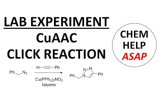 CuAAC click triazole synthesis  laboratory experiment [upl. by Zenas]