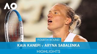 Kaia Kanepi v Aryna Sabalenka Highlights 4R  Australian Open 2022 [upl. by Orlene]