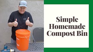 How To Homemade Compost Bin Out Of A 5 Gallon Bucket [upl. by Anawaj]