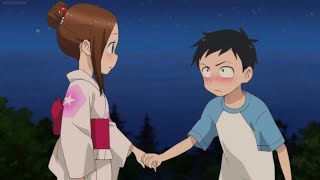 Nishikata and TakagiSan Hold Hands at the Summer Festival  Karakai Jouzu No TakagiSan 2 Ep 12 End [upl. by Norek]