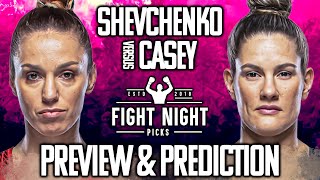 UFC Fight Night Antonina Shevchenko vs Cortney Casey Preview amp Prediction [upl. by Nnahsal661]