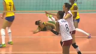 Campeonato Sudamericano de Voleibol Femenino Juvenil 2014  Match 3 Brasil vs Perú [upl. by Frazier]