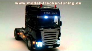 132 Siku Control SCANIA R620 Lichtumbau  Test [upl. by Ojillek]