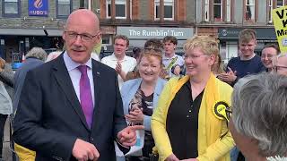 Campaigning with Scotland’s First Minister [upl. by Tammara561]