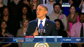 President Obama 2012 Victory Speech CSPAN [upl. by Intisar138]