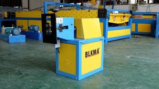 Round duct grooving machine or sale from BLKMA company [upl. by Ttessil46]