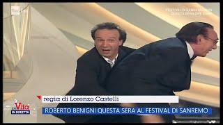 Roberto Benigni torna a Sanremo  La vita in diretta  07022023 [upl. by Gee]