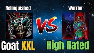 Relinquished vs Warrior  High Rated  Goat Format  Dueling Book [upl. by Borlow]