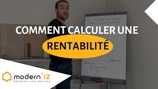 Comment calculer une rentabilité locative [upl. by Natanoy]