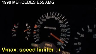 Mercedes E55 AMG w210  268 kmh 250 kmh  GPS speed Autobahn [upl. by Gitel]