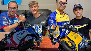 ENDLESS RIVALRY Masia and Sasaki Ride the Moto2 Bike in Valencia Test 2024 motogp valenciatest [upl. by Htial]