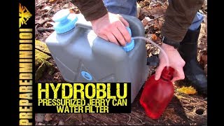 Hydroblu Pressurized Jerry Can Water Filter  Preparedmind101 [upl. by Nosmirc534]