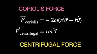 NonInertial Frames Deriving the Centrifugal and Coriolis Force python included [upl. by Rett8]