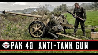 WW2 German  Pak 40 75mm German AntiTank Gun WW2 [upl. by Katz5]