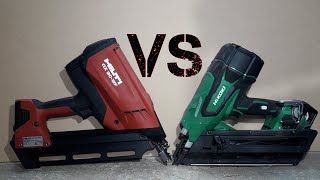 Hilti Vs Hikoki Cordless Gasless Framing Nailer Review [upl. by Oimetra]