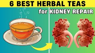 MUST DRINK 6 BEST Herbal Teas Home Remedies for Kidney Repair  PureNutrition [upl. by Dinerman]