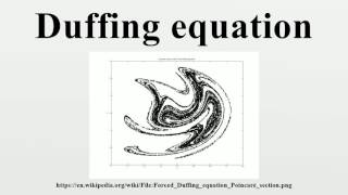 Duffing equation [upl. by Oribel]