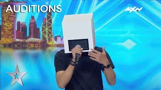 A Singing Box Whaattt  Asias Got Talent 2019 on AXN Asia [upl. by Ahsirk]