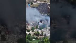 Bomberos combaten un fuerte incendio entre Móstoles y Arroyomolinos [upl. by Fawcett502]