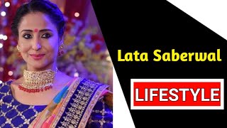 Lata Saberwal Lifestyle Age Husband Family Son Real Life Serials Biography And more [upl. by Adriena806]