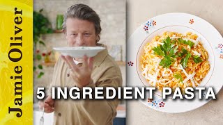 5 Ingredient Mediterranean Pasta  Jamie Oliver [upl. by Benge]