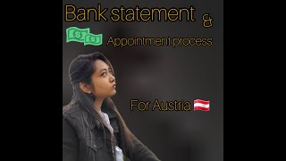 Bank statement and appointment process for Austria  austria bankstatement 2024 vienna [upl. by Olympie]