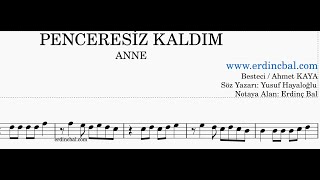 Hani Benim Gençliğim Anne Nota İsimleri Yazılı  Solfej  Erdinç Bal [upl. by Ykcub]