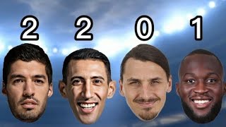 Suarez vs Di Maria vs Ibrahimovic vs Lukaku [upl. by Purpura]