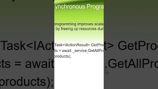 what is async await task  net core web api  net 8  2024  SHORT dotnetcore webapi [upl. by Ladnyc581]
