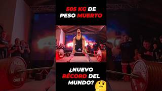 505 KG RÃ‰CORD pesomuerto gym powerlifting fuerza [upl. by Ahsoyem68]