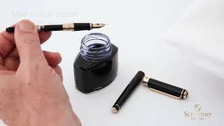 Scriveiner Fountain Pen  How to use an ink converter [upl. by Lorusso474]